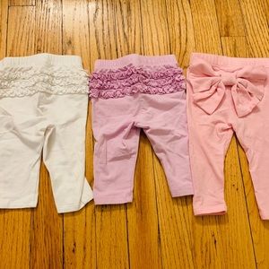 Baby girl ruffle butt now butt leggings